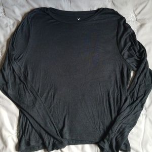 Long sleeve ribbed shirt